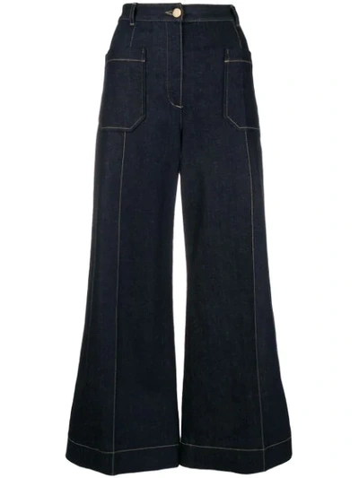 Nina Ricci Cropped Wide In Blue