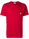 Ami Alexandre Mattiussi T-shirt Smiley Patch In Red