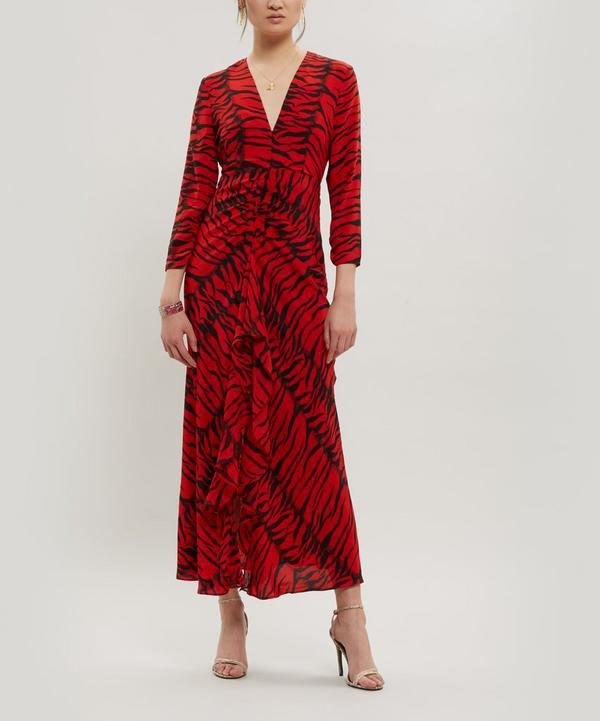 red tiger dress