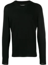 Maison Margiela Knitted Sweatshirt In Black
