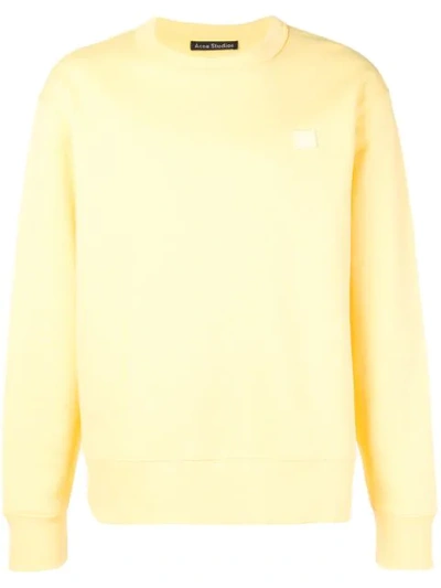 Acne Studios Logo Patch Sweater - Yellow