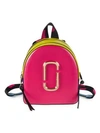 Marc Jacobs The Pack Shot Coated Leather Backpack In Peony