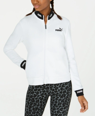 Puma Amplified Track Jacket In  White