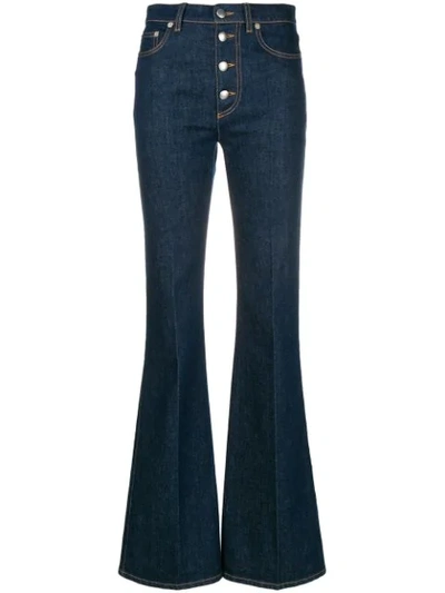 Sonia Rykiel High Waisted Flared Jeans In Blue