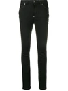 Philipp Plein Distressed Skinny Jeans In Black