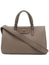 Bottega Veneta Ellittica Tote Bag In Grey