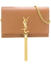 Saint Laurent Classic Kate Monogram Handbag - Brown