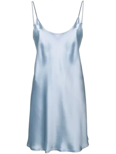 La Perla Classic Cami Dress In Blue