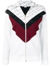 Stella Mccartney Monogram Zipped Track Jacket In White