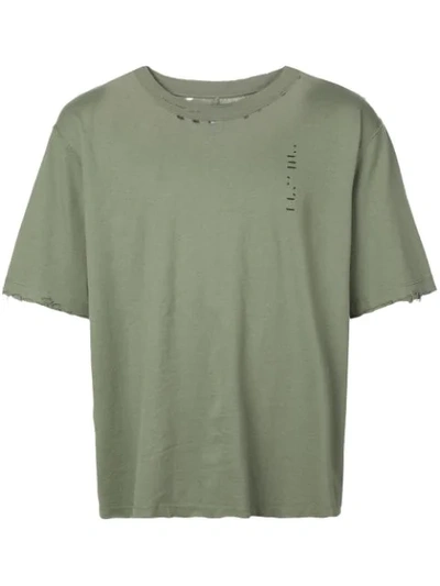 Ben Taverniti Unravel Project Unravel Project Men's Green Cotton T-shirt