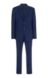 Prada Wool And Mohair Single-breasted Suit In Blue