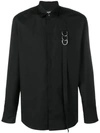 Dsquared2 Buckle Strap Detailed Shirt In Black