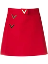 Valentino V Logo Skort In Red