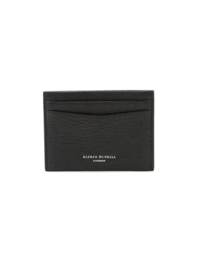 Dunhill Duke Leather Card Case In Black