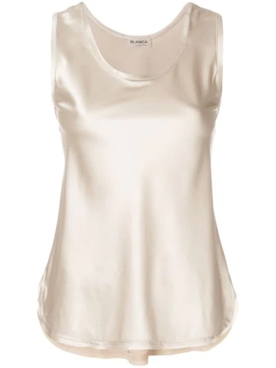 Blanca Classic Tank Top In Neutrals