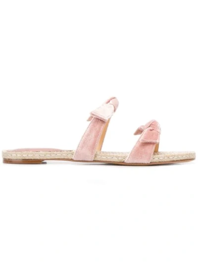 Alexandre Birman Flat Slide Sandals In Pink