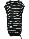 Y-3 Striped Jersey Dress - Black