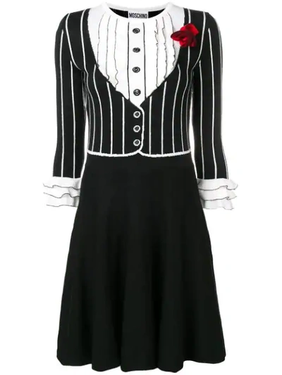 Moschino Knit Printed Dress - 黑色 In Black