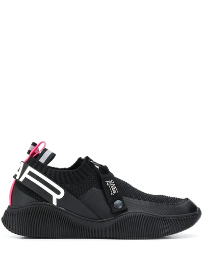 Swear Crosby Knit Sneakers In Black/pink/purple