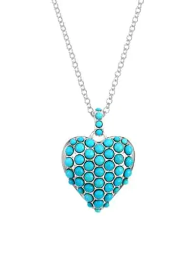 Adriana Orsini Valentine Turquoise Heart Pendant Necklace