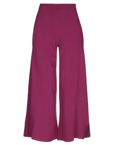 Theory Cropped Pants In Purple