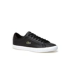 Lacoste Men's Lerond Leather Sneakers - 7 In Black