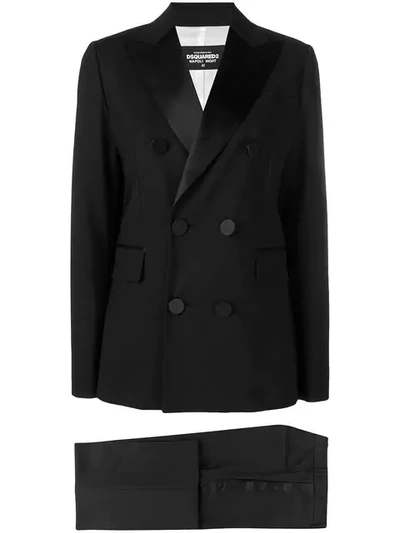 Dsquared2 Napoli Night Suit In Black