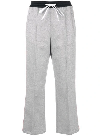 Miu Miu Tapered Trousers In Grey