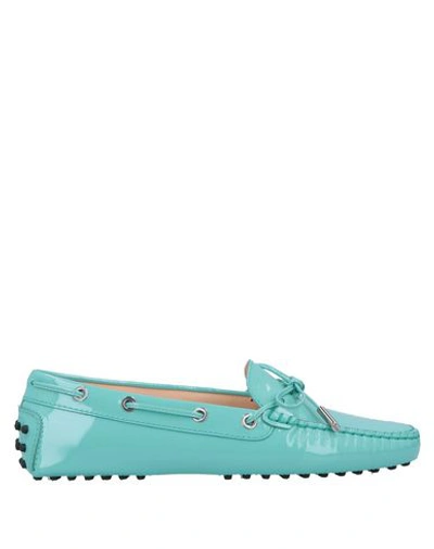 Tod's Loafers In Turquoise