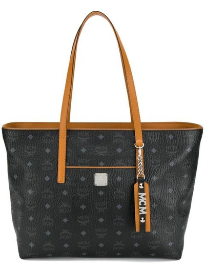 Mcm Anya Tote Bag In Black