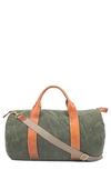 Boarding Pass Voyager Duffle Bag In Army Green