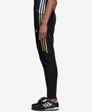 black and gold adidas soccer pants