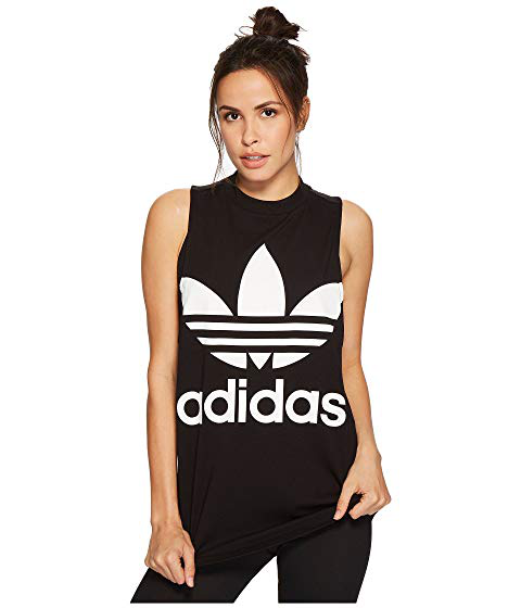 adidas trefoil tank womens