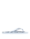 Armani Exchange Toe Strap Sandals In White