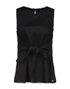 Armani Exchange Tops In Black