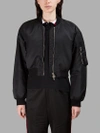 Givenchy Black Cropped Bomber Jacket