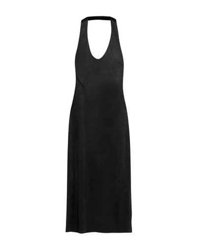 Atlein Midi Dress In Black