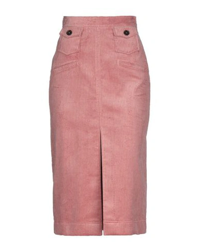 Alexa Chung 3/4 Length Skirts In Pastel Pink