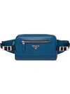 Prada Saffiano Leather Belt Bag In Blue