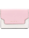 Marni Foldover Wallet In Red