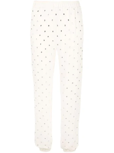 Haney Colette Embellished Trousers In Neutrals