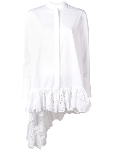 Alexander Mcqueen Lace-detailed Shirt In White