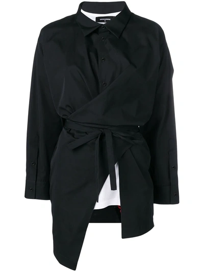 Dsquared2 Nina Tape Dress In Black