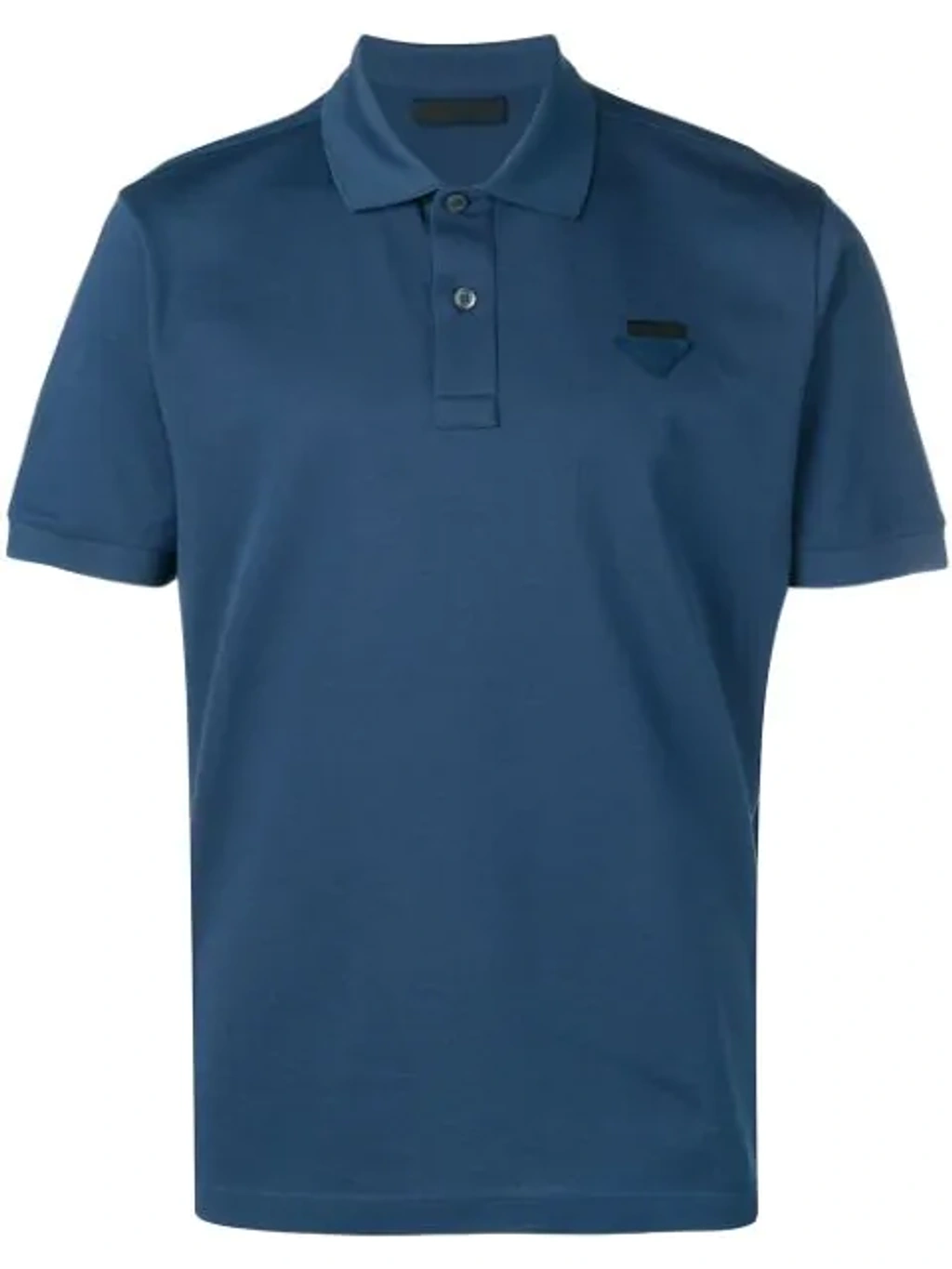 【PRADA】POLO◆UMF00816XU Prada Patch Embellished Polo Shirt In Blue | ModeSens