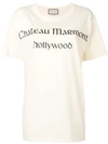 Gucci Chateau Marmont T-shirt In Neutrals