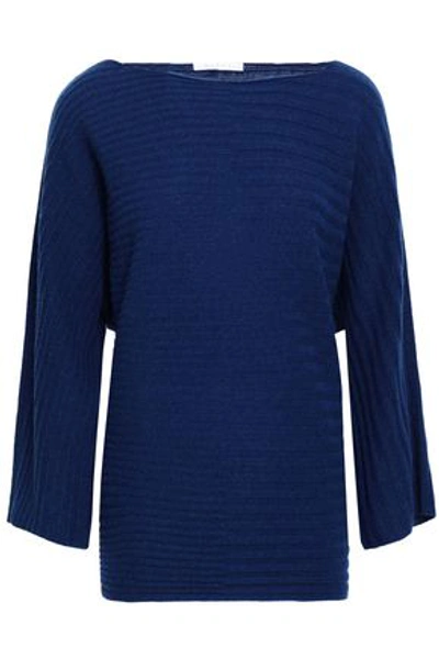 Duffy Woman Ribbed Cashmere Sweater Royal Blue