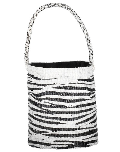 Sensi Studio Zebra Bucket Style Tote In Unique