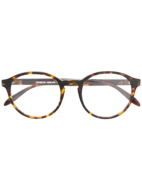 Giorgio Armani Tortoiseshell Glasses In 