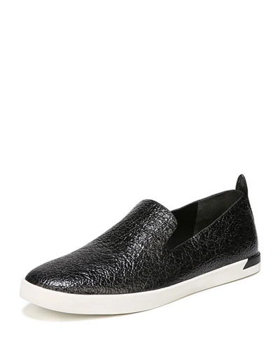 Vince Women's Vero Patent Leather Slip On Sneakers In Black
