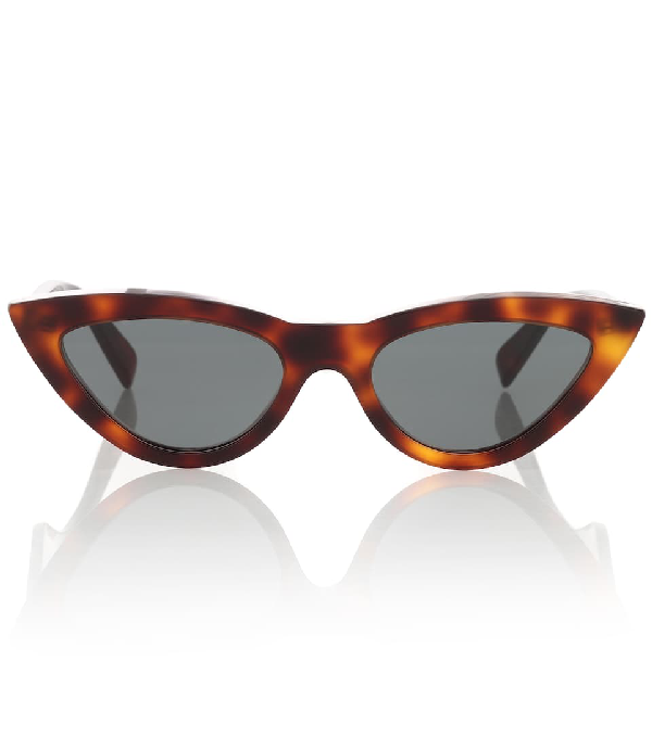 Celine Cat-eye Tortoiseshell Acetate Sunglasses In Brown | ModeSens